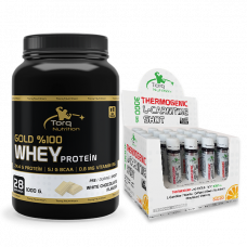 GOLD %100 WHEY PROTEİN 1000 GR + THERMOGENIC L-CARNITINE SHOT 20 ADET